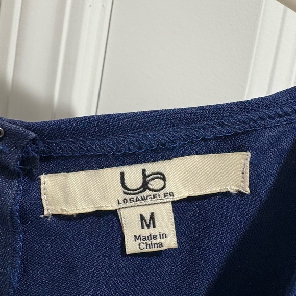 Ya Los Angeles Blue Silver Halter Sheath Mini Dress - Picture 3 of 3